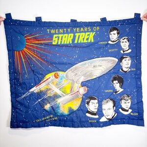 Vintage Star Trek 20 Years Hanging Quilt
